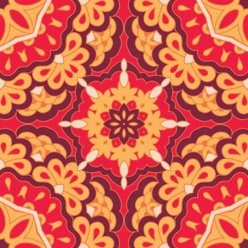 Arabesque seamless pattern. Stock Illustration
