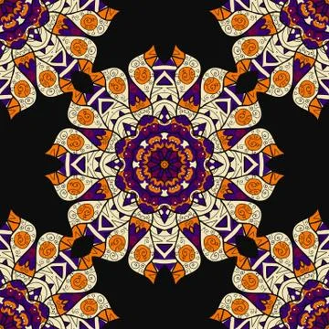 Arabesque seamless pattern.  Texture vector. Fabric illustration Illustrazione stock