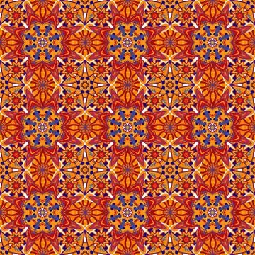 Arabesque seamless pattern. Vector illustration Stock Illustration