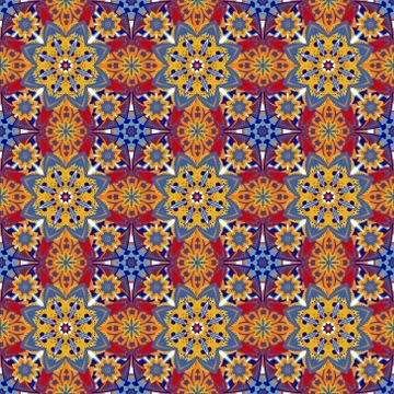 Arabesque seamless pattern. Vector illustration Illustrazione stock
