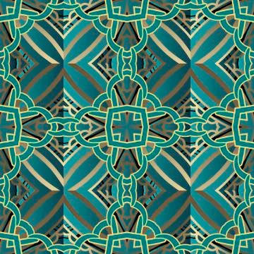 Arabesque seamless pattern. Vector ornamental surface background. Textured re Stock Illustration