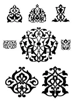 Arabesque vector collection Stock Illustration