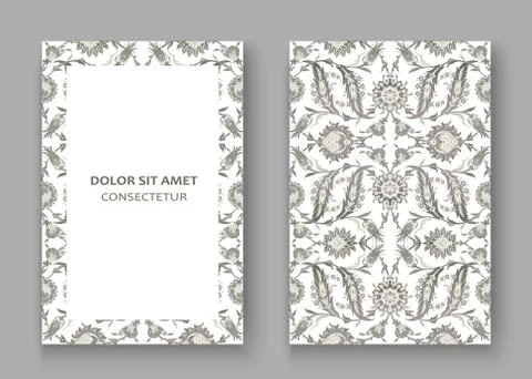 Arabesque vintage decor ornate pattern for design template vecto Stock Illustration