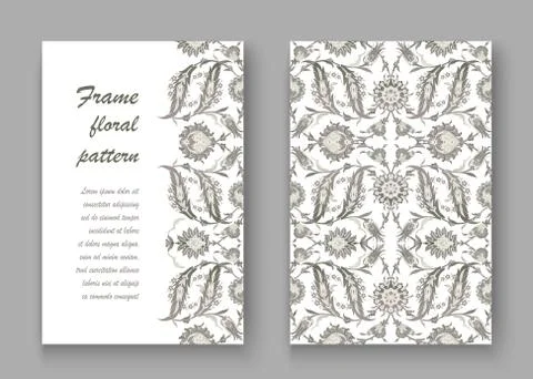 Arabesque vintage decor ornate pattern for design template vecto Illustrazione stock