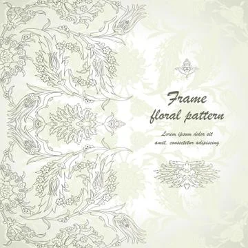 Arabesque vintage decor ornate pattern for design template vecto Illustrazione stock