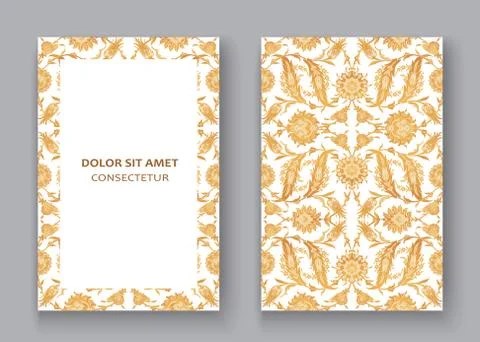 Arabesque vintage decor ornate pattern for design template vecto Stock Illustration