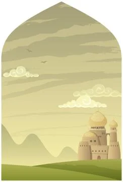 Arabian Background Vertical イラスト素材