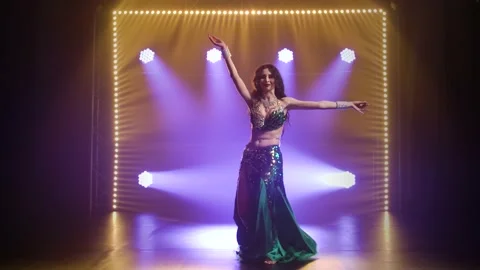 Arabian belly dancer in exotic dance. Sh... | Stock Video | Pond5
