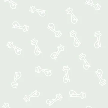 Arabian carafe line vector seamless pattern 스톡 일러스트