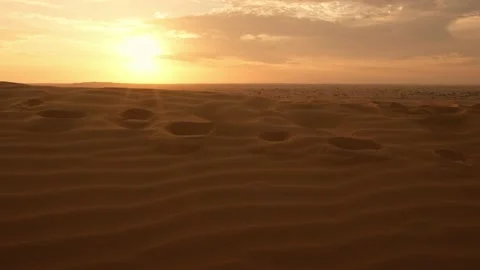 Arabian Desert at sunset Video stock 235826300