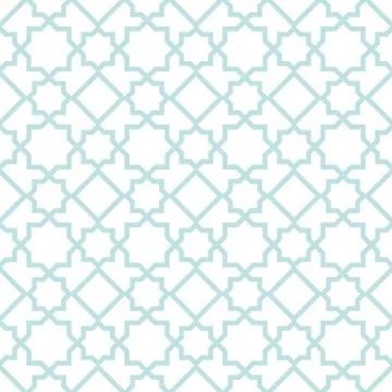 Arabian geometric star seamless pattern background, symmetrical Illustrazione stock