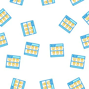 Arabian house vector seamless pattern Illustrazione stock