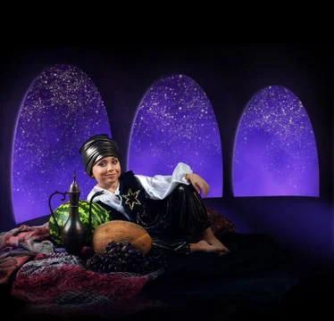 Arabian magic night Foto stock