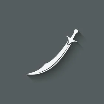 Arabian saber scimitar Stock-Illustration