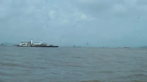 Arabian Sea Viewed From a Ship Stock Footage 341963360