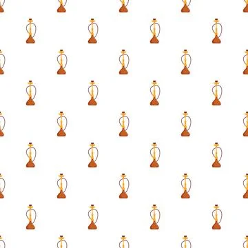 Arabian shisha hookah pattern seamless background design Stock Illustration
