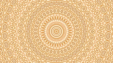 Arabian style kaleidoscopic background Stock Footage 61602986