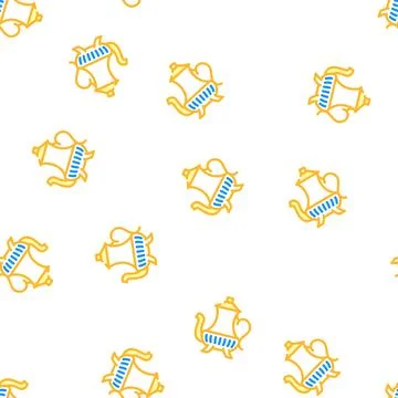 Arabian vessel vector seamless pattern Stock Illustration