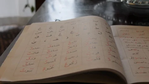 An Arabic Alphabet Stock Footage 120379185