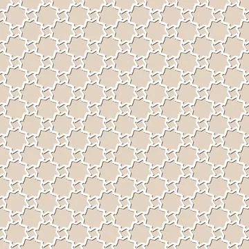 Arabic arabesque seamless pattern with colorful elements. Geometric background Stock Illustration