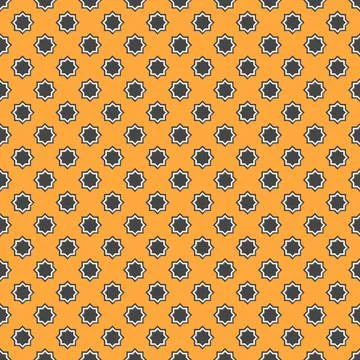 Arabic arabesque seamless pattern with colorful elements. Geometric background Stock Illustration
