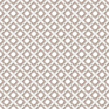 Arabic arabesque seamless pattern with colorful elements. Geometric background Stock Illustration