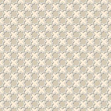 Arabic arabesque seamless pattern with colorful elements. Geometric background Stock Illustration