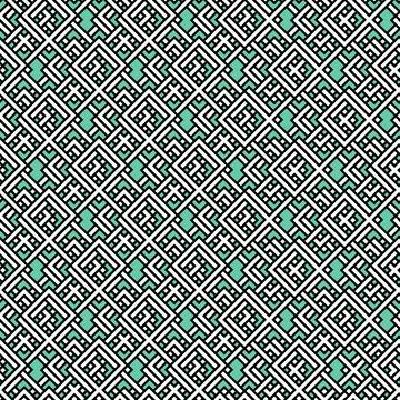 Arabic arabesque seamless pattern with colorful elements. Geometric background Stock Illustration