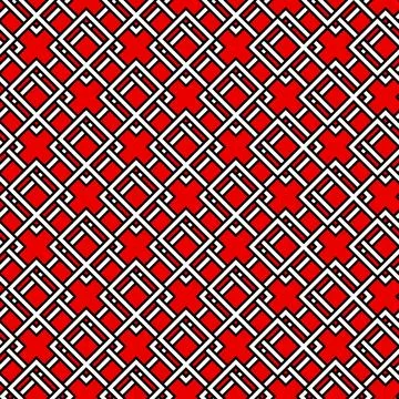 Arabic arabesque seamless pattern with colorful elements. Geometric background Illustrazione stock