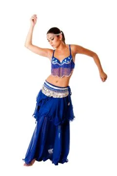 Arabic belly dancer Stock Photos
