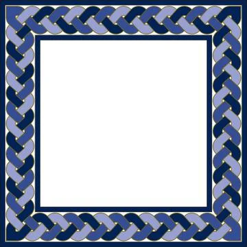 Arabic blank square frame Stock Illustration