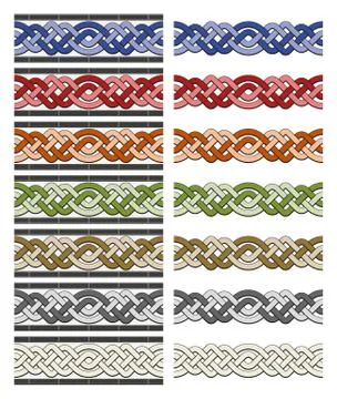 Arabic border seamless pattern Stock Illustration