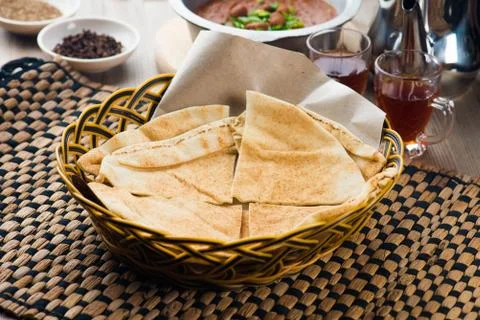 Arabic bread Fotos Stock