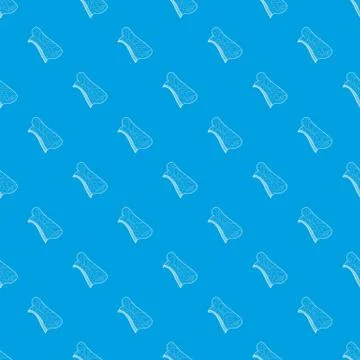 Arabic carpet pattern seamless blue Stock Illustration