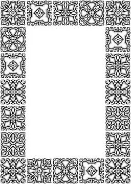 Arabic ceramic tile background. Traditional eastern decorative talavera. 스톡 일러스트