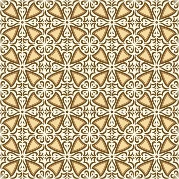 Arabic ceramic tile pattern. Traditional eastern decorative talavera. Stock Illustration
