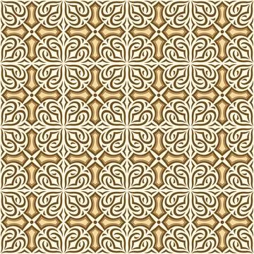 Arabic ceramic tile pattern. Traditional eastern decorative talavera. Stock Illustration