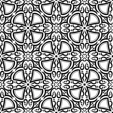Arabic ceramic tile pattern. Traditional eastern decorative talavera. Stockillustratie