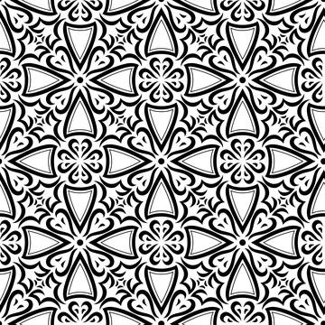 Arabic ceramic tile pattern. Traditional eastern decorative talavera. Stock Illustration