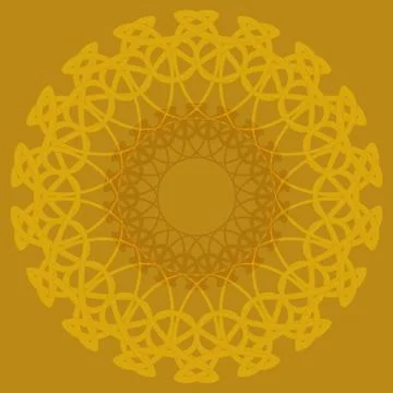 Arabic color mandala Stock Illustration