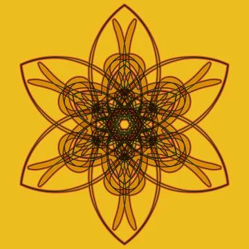 Arabic color mandala Stock Illustration