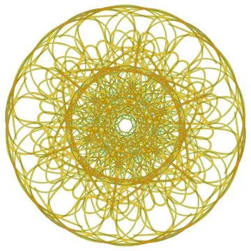 Arabic color mandala Stock Illustration