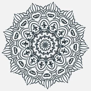 Arabic color mandala Stock Illustration