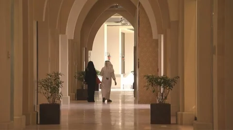 ARABIC COUPLE Stock Footage 8625351