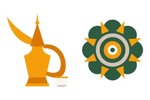 Arabic Culture Vector Design Illustrazione stock