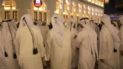 Arabic dance Qatar traditional Stock Footage 47971295
