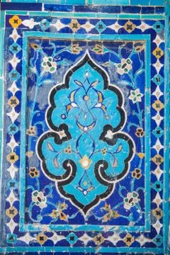 Arabic decorations on a wall Stock Photos