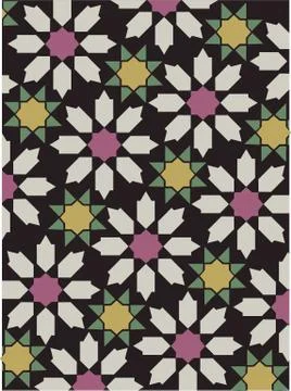 ARabic design pattern Laser cut cnc panel design for metal Stock Illustration