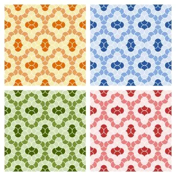 Arabic design seamless patterns Stock Illustration