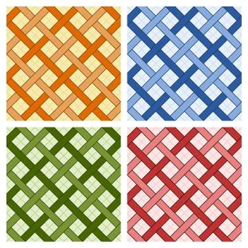 Arabic design seamless patterns Stock Illustration